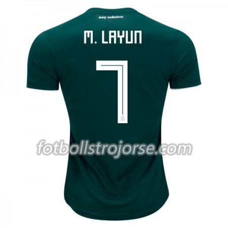 Mexiko Matchtröjor M.Layun 7 Hemma Fotbollströja VM 2018 Mexiko Matchtröjor M.Layun 7 Hemma Fotbollströja VM 2018